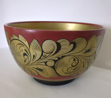 Vintage Bowl Khokloma Wooden
