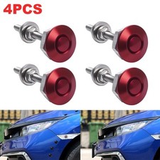 Red push button hood - push,