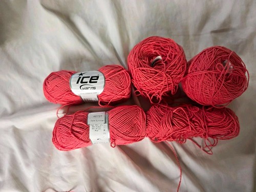 Approx 225g ice yarns coral - yarns,