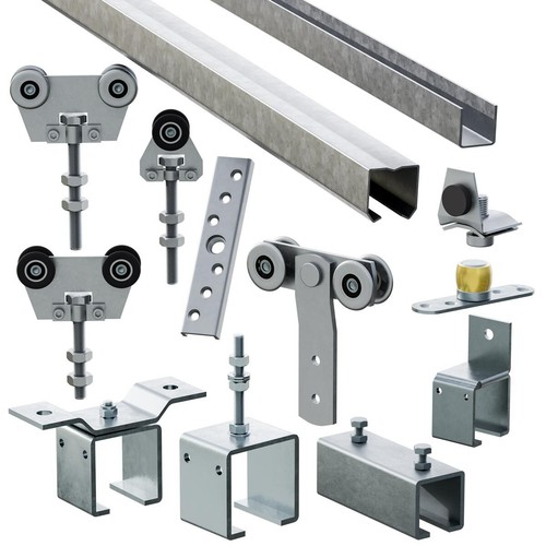 Sliding heavy door set - door, garage
