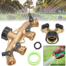 3/4" Solid Brass 2/4 Way