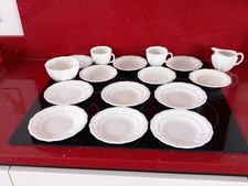 Vintage 1940s Royal Crown Derby Surrey White Tea For 2 Set + Job Lot. 16 Pieces