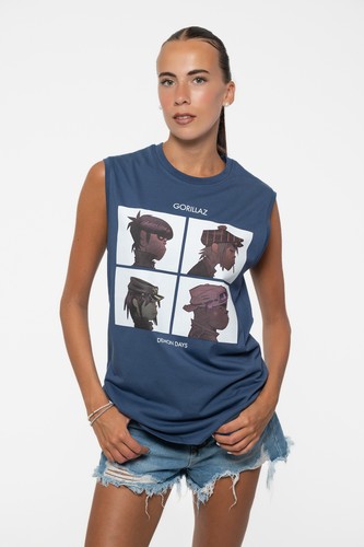 Gorillaz tank top muscle - top, t