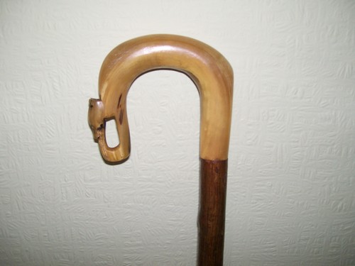 New hand made carved horn - new,
