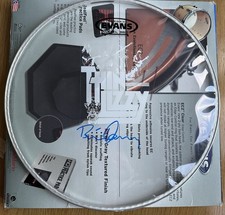 Thin Lizzy Brian Downey Signed Drumhead