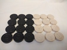 Set of Vintage Draughts Pieces