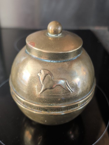 Lipton tea brass caddy - brass,