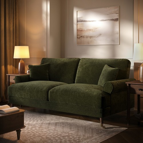 Moss green chenille - moss,