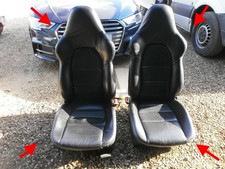 PORSCHE 911 TURBO 996 GT3 986 ELECTRIC HEATED SPORT LEATHER SEATS 79K miles