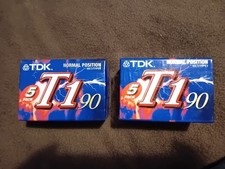 10x TDK T1 90 Blank Cassette
