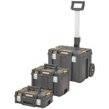 DeWalt Stackable Toolbox DWST83517-1 Storage Wheels Trolley Organiser 3 Pieces