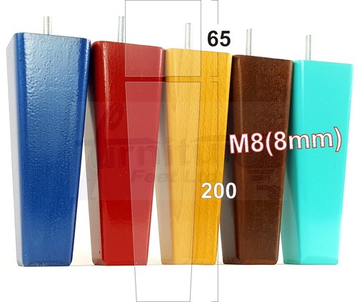 Wooden furniture legs - 4x,