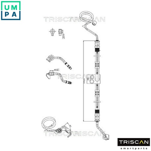 Hydraulic hose steering 8516 - hose,