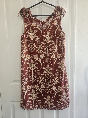 Woman rust terracotta ikat - woman,