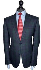 HOLLAND ESQUIRE LUXURY DESIGNER BLAZER TARTAN CHECK TAILORED FIT: 40R