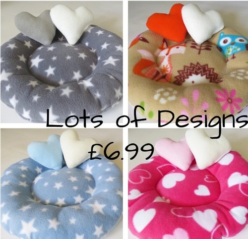 Soft fleece donut bed - 13",