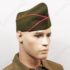 WW2 US ISSUE TYPE GARRISON CAP - ENGINEERS - Repro Military Army American Hat