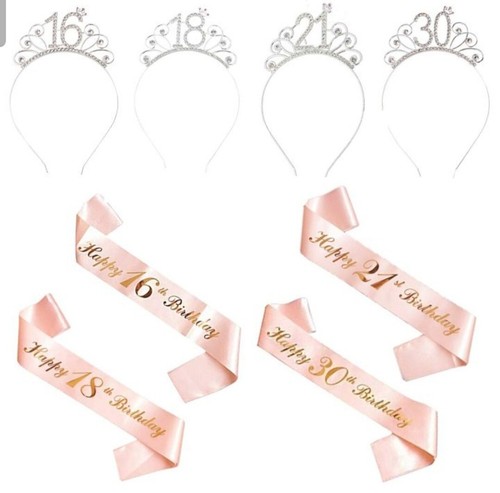 Happy birthday silver tiara - birthday,