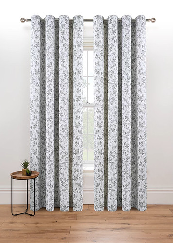 Grey ditsy floral print - grey,