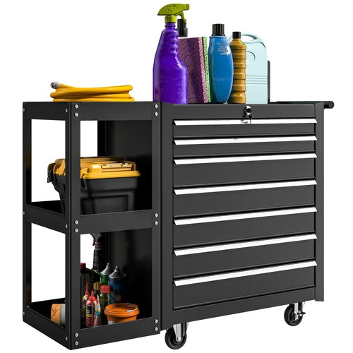 Homcom drawer lockable steel - 7,