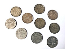 10 X King George V .500 Silver