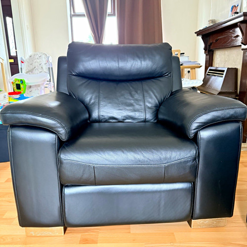 Black leather electric - black,
