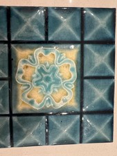 Blue Antique Fireplace & Hearth Tiles