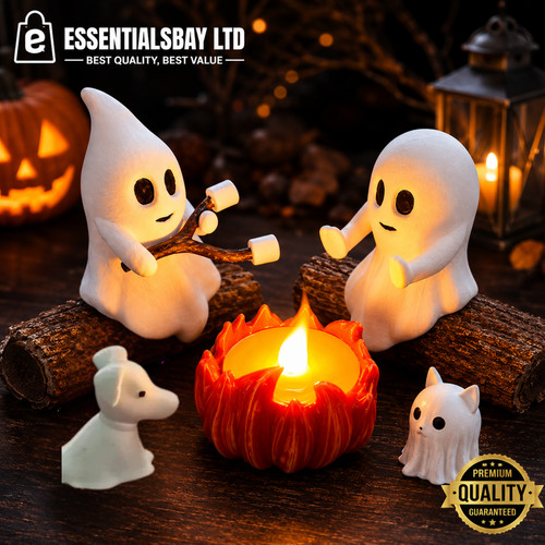 Set halloween ghost campfire - set,