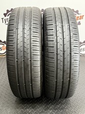 2x 195 65 R15 91V CONTINENTAL ECO CONTACT6 4-5+mm TESTED FREE FITTING 