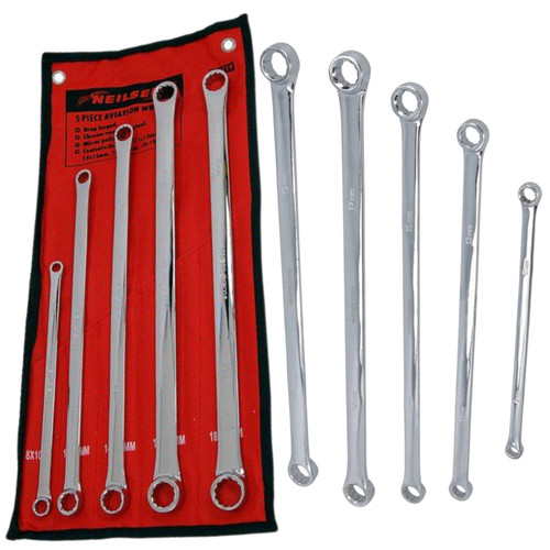5pc spanner set extra long - set,