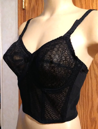 Vtg black bullet - black, bra