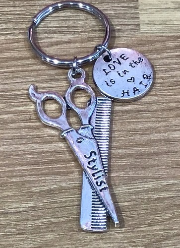 Keyring hairdresser stylist - keyring,