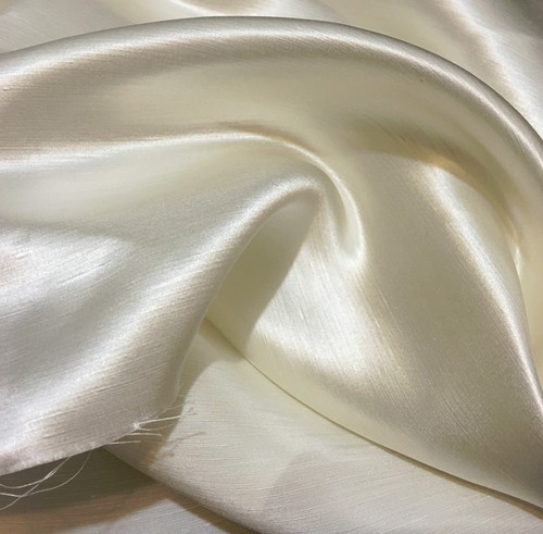 Off white linen - white, silk