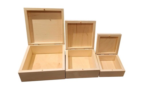 Set wooden storage boxes - of,