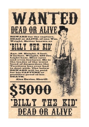 Billy the kid wanted - the, poster