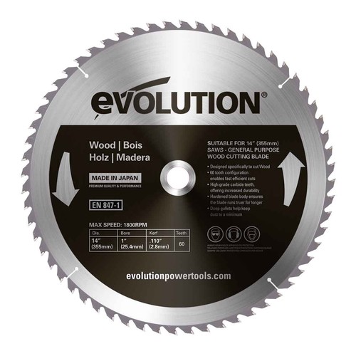 Evolution 355mm wood - 355mm, cutting