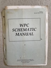 Rare 1993 Williams Pinball WPC Schematic Manual 16-9473-1