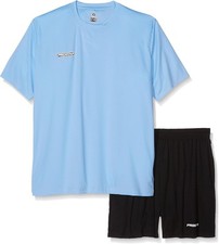 Mitre Prostar Men's Fasano PROSTAR Football Shorts T-Shirt Set, Blue/Black, XL