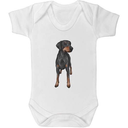 Doberman baby grow cotton - 'doberman', /