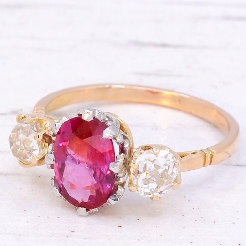 Edwardian 40ct unheated ruby - edwardian,