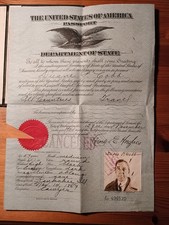 Antique US passport iss. 1924