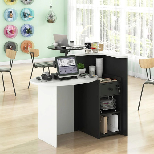 Reception desk with lockable - reception,