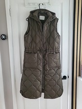 Longline Hooded Padded Gilet Size L (16/18) by George NWT