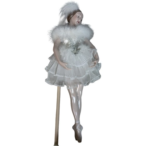 Porcelain ballerina doll white - porcelain,