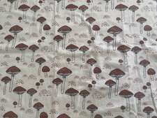 Elvelyckan Design organic cotton jersey fabric-mushrooms- 50 cm x 160 cm