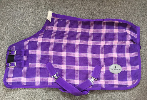 New purple check waffle - purple,