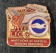 Liverpool v Brighton Matchday Pin Badge - Season 24/ 25