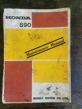 HONDA MODEL S90 MOPED ORIGINAL 1965 FACTORY WORKSHOP MANUAL