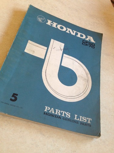 Honda parts list cf50 - parts, cf70
