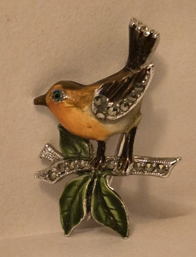 Vintage bjl enamel - bjl, marcasite